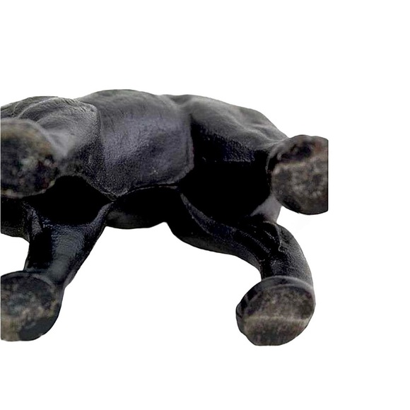 Cast Iron 1920's Black Cat Door Stopper Excellent Vintage Condition - Picture 7 of 13